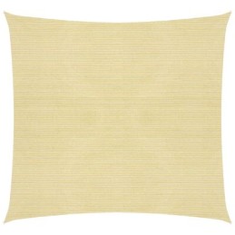 Vidaxl hdpe sodo burė kvadratinė 2x2 m smėlio spalvos