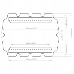 Swing roof green 188/168x110/145cm