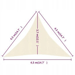Apsauginė nuo saulės burė 160 g m2 kreminė 4 5x4