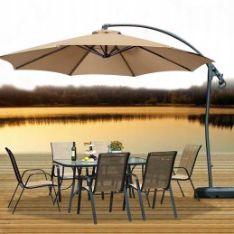 Waterproof garden umbrella cover 8 arms 300cm brown