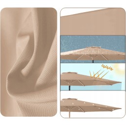 Waterproof garden umbrella cover 8 arms 300cm brown