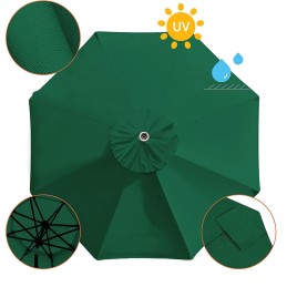 Waterproof garden umbrella cover 8 arms 300cm green