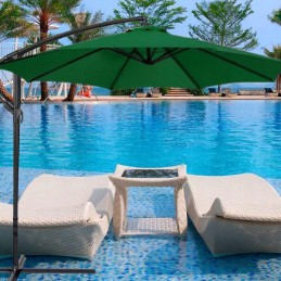 Waterproof garden umbrella cover 8 arms 300cm green