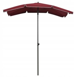 Dārza lietussargs uz staba, 200x130 cm, bordo