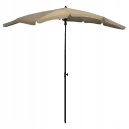 Sodo skėtis ant stulpo, 200x130 cm, taupe spalvos