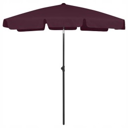 UV paplūdimio skėtis 180x120 bordo