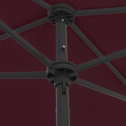UV paplūdimio skėtis 180x120 bordo