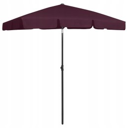 Beach umbrella uv 180x120 cm, burgundy