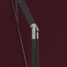 Beach umbrella uv 180x120 cm, burgundy
