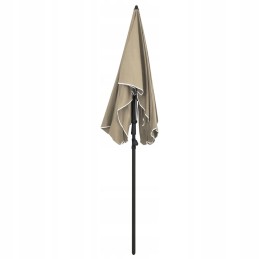 Garden parasol on pole, 200x130 cm, taupe color