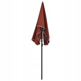 Garden parasol on pole, 200x130 cm, terracotta