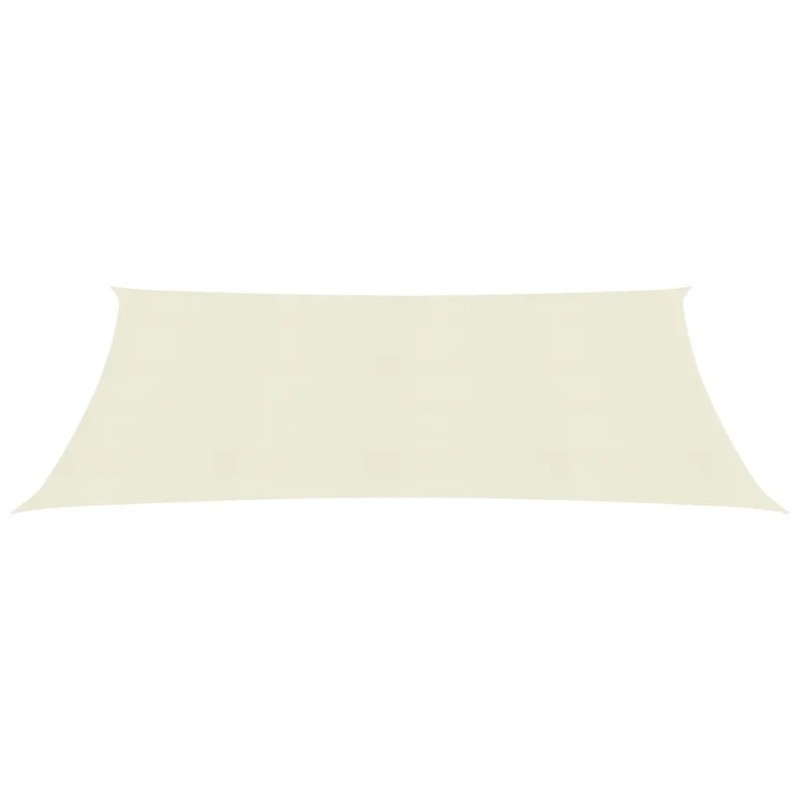 Vidaxl sunshade 160 g m2 cream 2x3 5 m hdpe