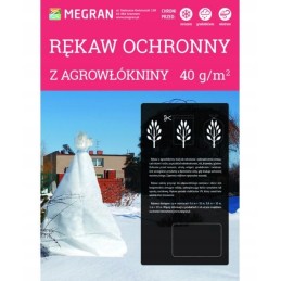 Megran rankovės apsauginis dangtelis pagamintas iš agroaudinio žieminis baltas 40g m2 0 6x10mb