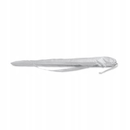 Tilting folding umbrella with cover - light gray with silver bottom