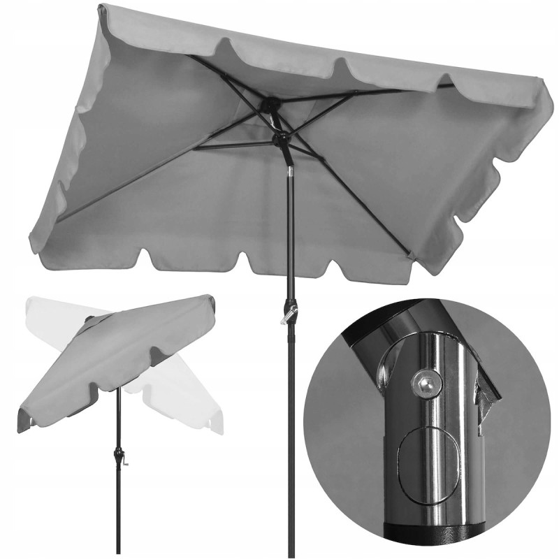 Folding garden umbrella 240 cm