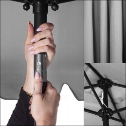 Folding garden umbrella 240 cm