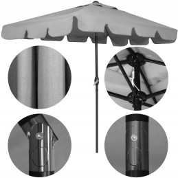 Folding garden umbrella 240 cm