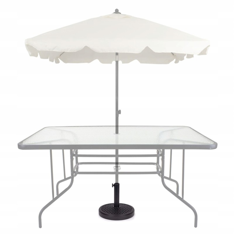 Base load capacity of the parasol for garden and terrace 12kg