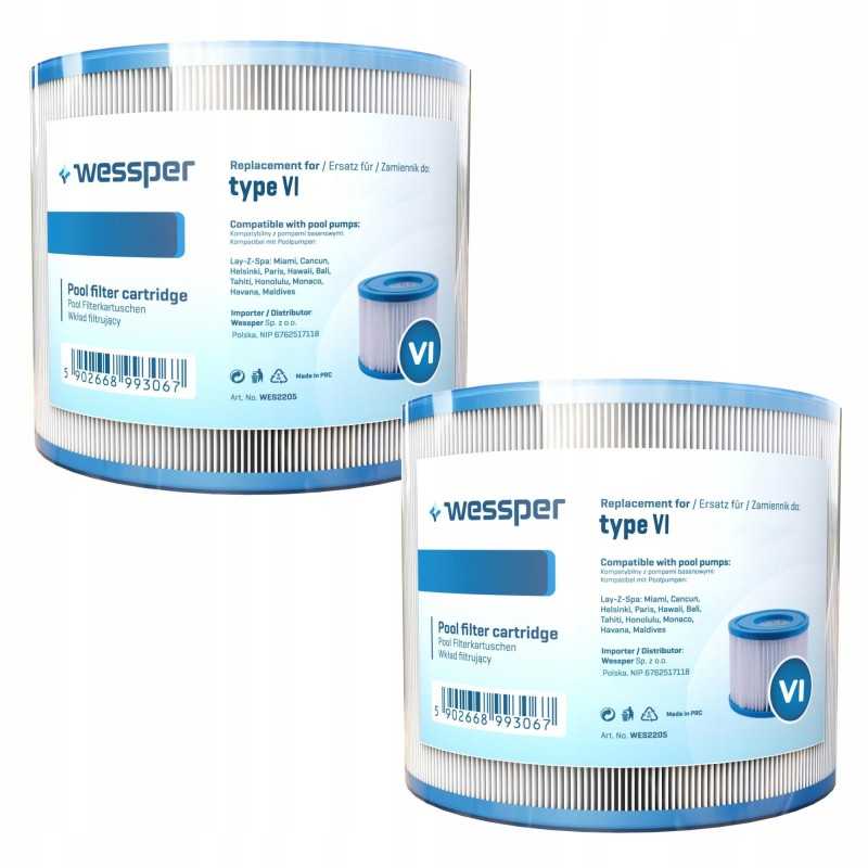 2x baseino siurblio filtras Bestway Lay su SPA įdėklu VI 60311