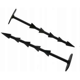 Smeigtukai su taškais kurmių tinklams ir agrotekstilei tvirtinti