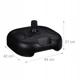 Black garden umbrella base