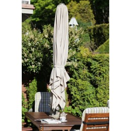 Kvadratinis sulankstomas sodo skėtis - pilkas - padai - 250x250