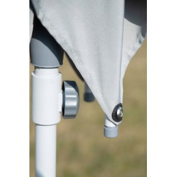 Kvadratinis sulankstomas sodo skėtis - pilkas - padai - 250x250