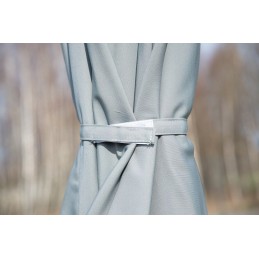 Kvadratinis sulankstomas sodo skėtis - pilkas - padai - 250x250