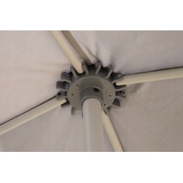 Kvadratinis sulankstomas sodo skėtis - pilkas - padai - 250x250