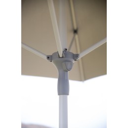 Kvadratinis sulankstomas sodo skėtis - pilkas - padai - 250x250