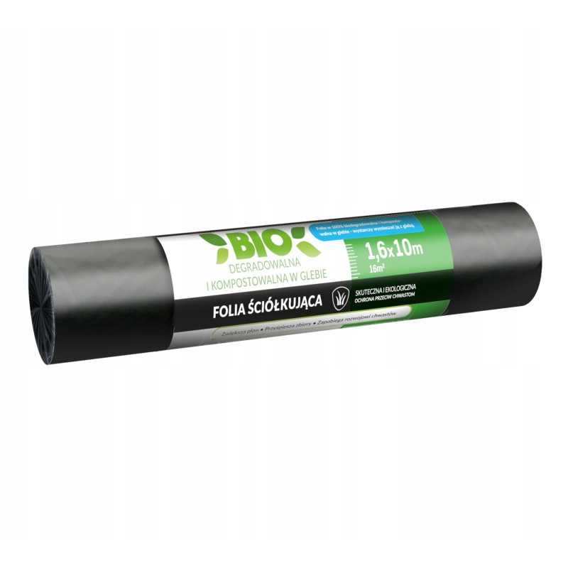 Biologiškai skaidus mulčiavimas ir dirvožemio kompostuojama folija 1,6 x 20 m