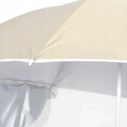 Beach umbrella with side walls, sand, 215 cm