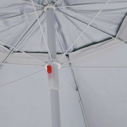 Beach umbrella with side walls, green, 215 cm