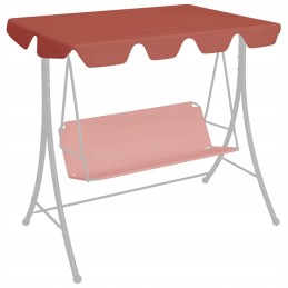 Roof for garden swing terracotta 188 168x110 145 cm