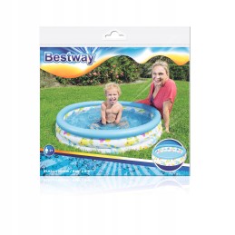 Bestway pripučiamas baseinas 122cmx25cm koralinis rifas
