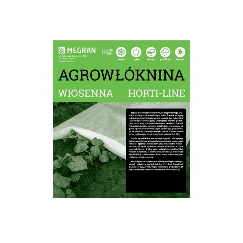 Dengianti agrotekstilė agurkams, daržovėms, balta megran, 2,1x20m, 17 g/m²