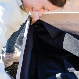 Žievės audinys krūtinei 120x80cm - nelson garden