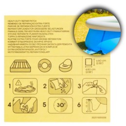 Baseino grebėstai, tvirtas, lipnus, šlapio klijavimo remonto komplektas