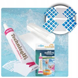 Baseino grebėstai, tvirtas, lipnus, šlapio klijavimo remonto komplektas