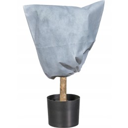 Baltas agrotekstilės apsauginis gaubtas su užtrauktuku 80x120 cm