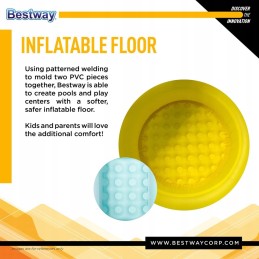 Pripučiamas vaivorykštės baseinas 102 cm x 25 cm bestway 51104