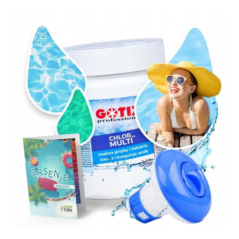 Chloras baseinui 400g tabletės baseino cheminės medžiagos 20g x 20vnt baseino plūdė