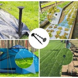 Smeigtukai agrotekstilei tvirtinti, agrotekstilei, kurmiams tinkleliai, inkarai, 100 vnt.