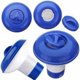 Plaukiojantis plūduras baseino cheminių medžiagų dozatorius, 12 cm