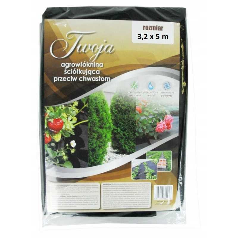 Juodas neaustinis mulčias nuo piktžolių