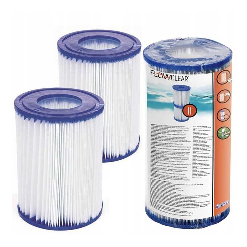Bestway flowclear II tipo baseino filtras, 2 vnt