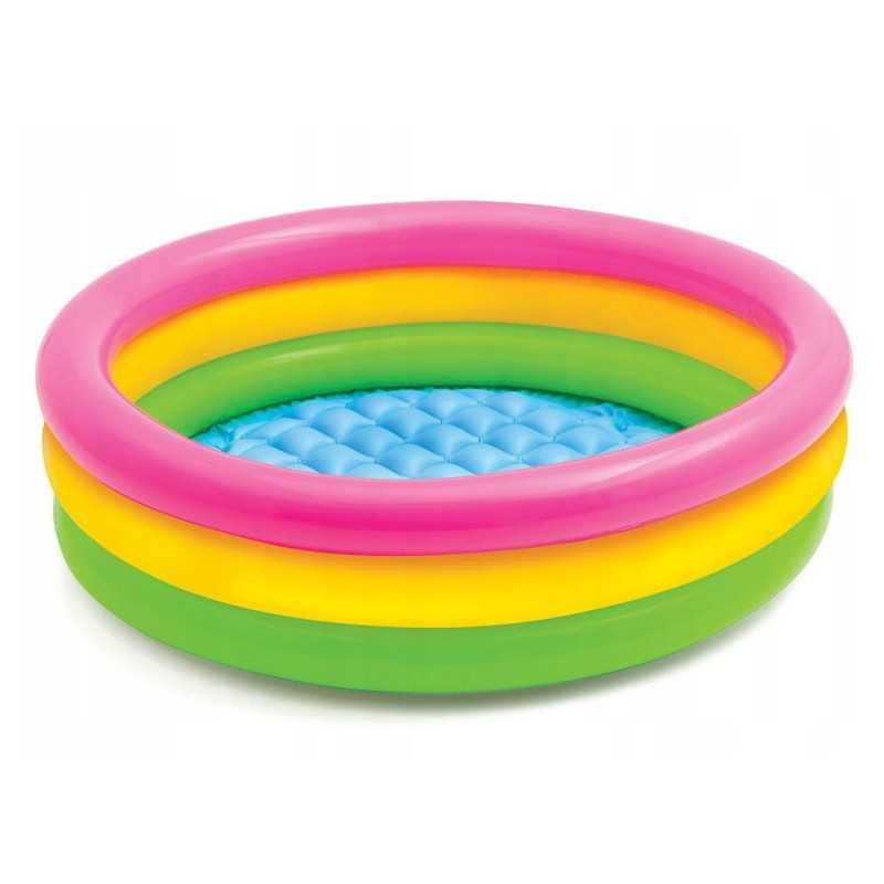 Intex dušo padėklas, vaivorykštinis baseinas 86x25 cm 58924