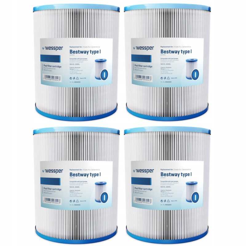 4x filtrai Bestway siurbliui, keičiamas i 58093 tipas