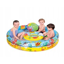 Bestway 3in1 rinkinio baseinas 122x20 kamuoliukų ratas 51124