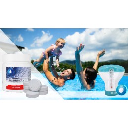 Chloro dozatorius su termometru 10 in 1 tabletės 0 5 kg